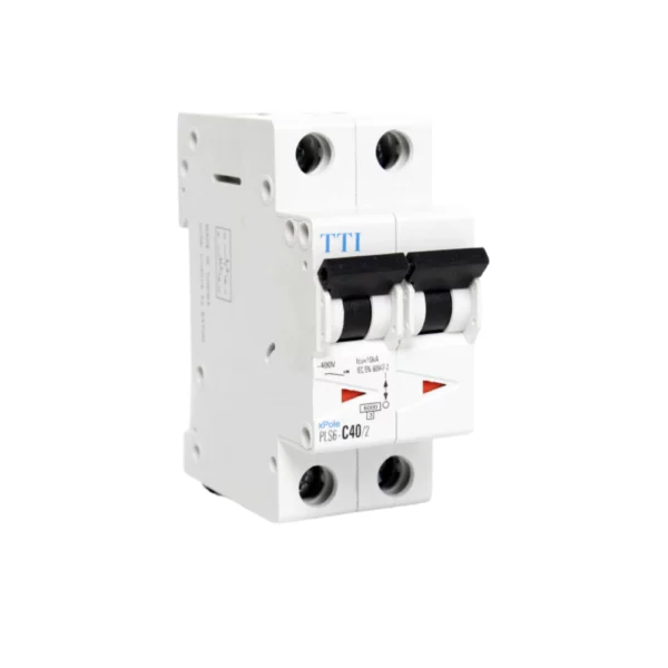 DISJONCTEUR MODULAIRE 40A 2POLES 6/10KA PLS6-C40/2