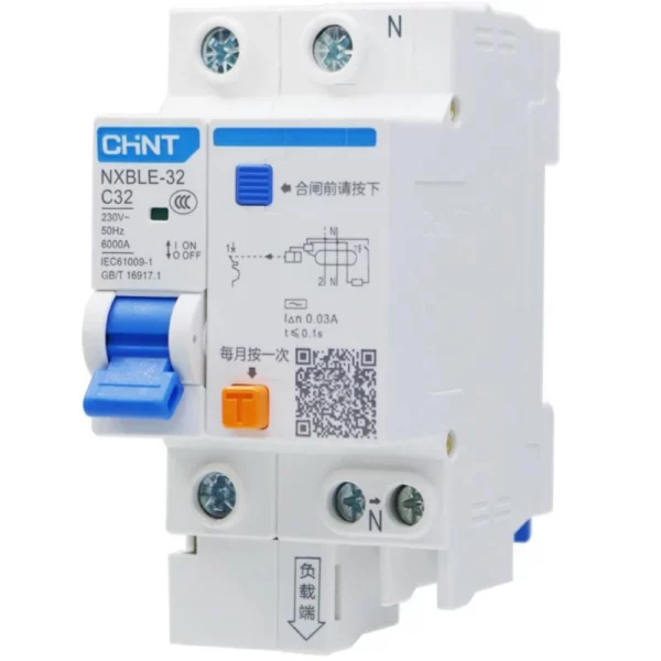 DISJONCTEUR DIFFERENTIEL MARQUE CHINT, MODELE NXBLE-32 C32